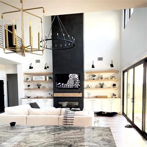 24 High Ceiling Living Room Ideas for a Grand Appearance