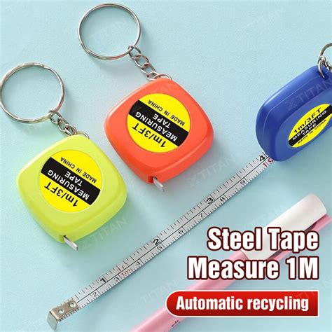 Mini Tape Measure 1m Automatic Retractable Portable Square Small Tape ...