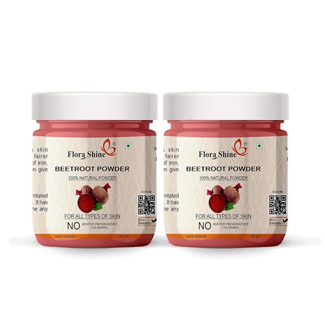 Flora Shine 100% Pure & Natural Beetroot Powder For Pinkish,Soft ...
