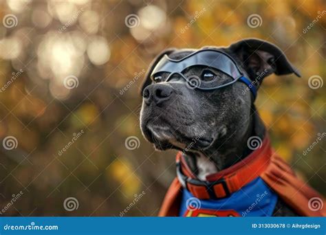 The Heroic Pooch in a Superdog Flight Suit Stock Illustration ...