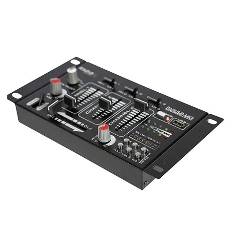 Mixer DJ Ibiza 4 Vie - Bluetooth USB - Karaoke - Nero