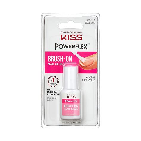 Kiss Powerflex BrUSh-On Nail Glue , 5 G : Amazon.ae: Beauty