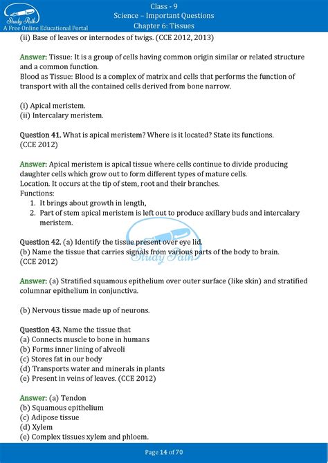 Image result for Case Study Based Question Science Class 9 Tissues