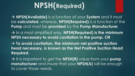 Image result for Net Positive Suction Head Explained