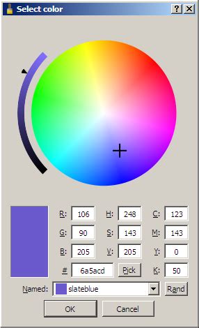 Color Dialog 的图像结果