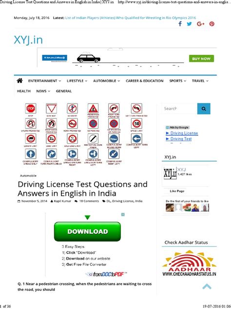 Image result for Drivers License Questions