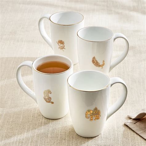 Buy Monara Tiger Orion Bone China Printed Coffee Mug - 310ml from Home ...