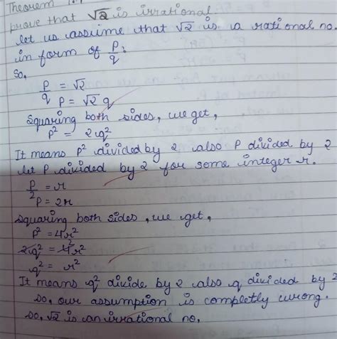 show that √2 is an irrational number? - Brainly.in