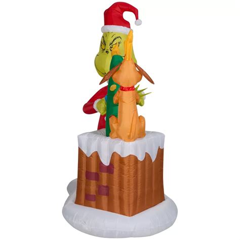 The Grinch Grinch Animated Airblown Inflatable Pulling Tree India | Ubuy