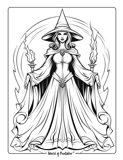 Fairy Witch Coloring Page