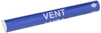 Brady 5855-O High Performance - Wrap Around Pipe Marker, B-689, White ...