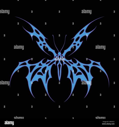 Neo tribal y2k gothic style tattoo. Cyber sigilism heart design. Vector ...