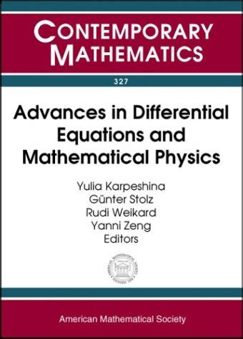 Buy Advances in Differential Equations and Mathematical Physics ...