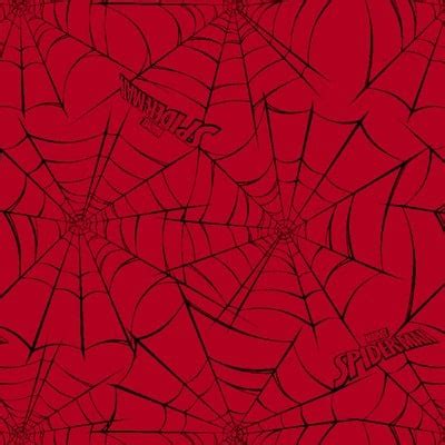 Marvel® Spider-Man Red Web Cotton Fabric | Michaels
