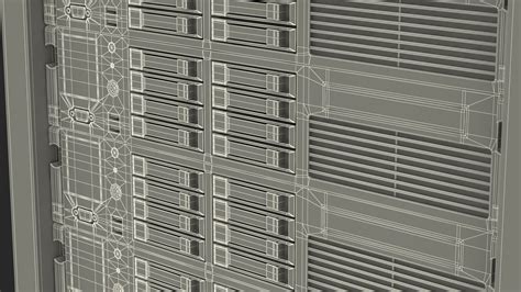 Floor Standing Full Server Rack Black 3D | 3D Molier International