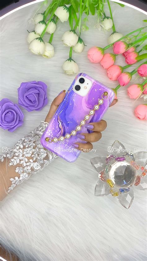 Marble Design with Pearl Bracelet Phone Case – Gadgets Destiny