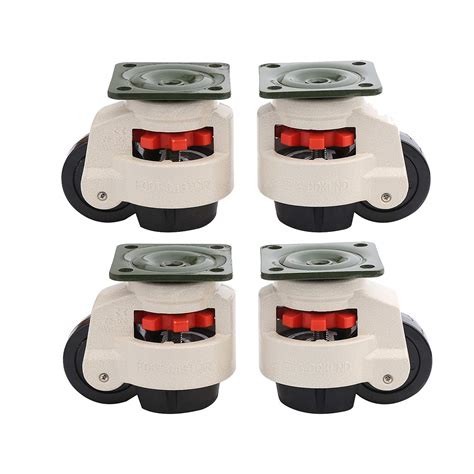 Katsu Castor Wheels Set 4pcs 500kg Loading Capacity Retractable Machine ...
