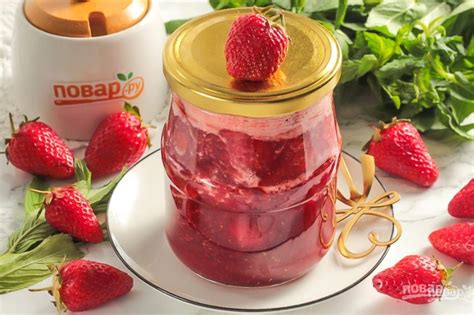 Клубника в клубничном пюре на зиму - пошаговый рецепт с фото на Повар.ру