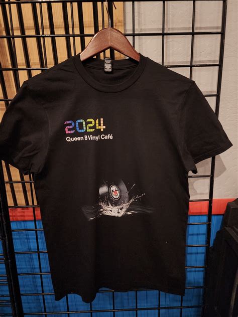 Queen B Vinyl Cafe established 2024 Tee - Queen B Vinyl Cafe