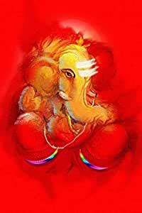wallpics Lord Ganesha vighnaharta Religious Painting Poster Waterproof ...