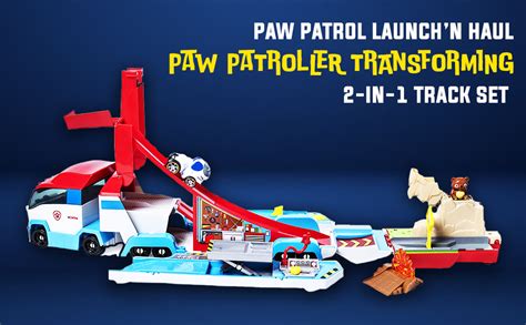 Buy Paw Patrol Launch'N Haul Paw Patroller Transforming 2-In-1 Track ...