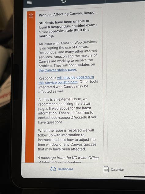 Canvas is down. I repeat Canvas is down (photo included) : r/UCI