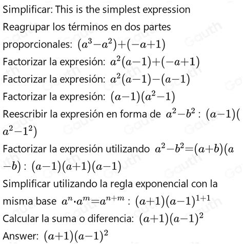 Solved: a^3-a^2-a+1. ......................... [Math]