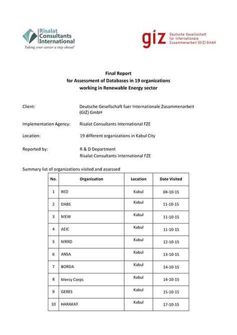 File:Energy Sector Databases Assessment Report.pdf - energypedia.info