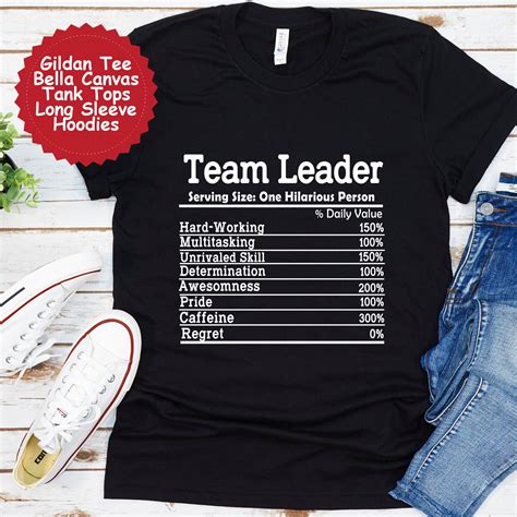 Team Leader Funny Shirt - Etsy