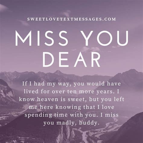 Missing Someone In Heaven Quotes and Sayings - Love Text Messages