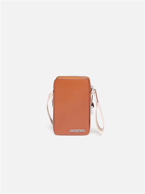 Jacquemus The Vertical Cuerda Smoothed Leather Structured Bag Light Br
