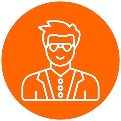 Vector design actor icon style | Premium Vector