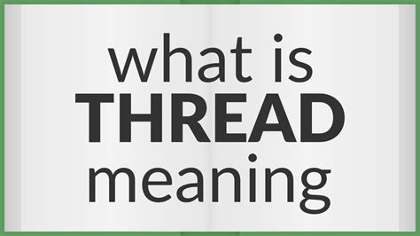 Image result for Thread Definition