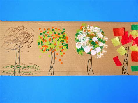 Easy Four Seasons Tree Craft for Kids - Made In A Pinch