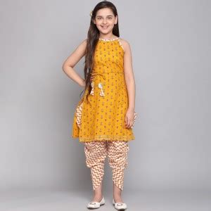 Curly Tales Girls Festive & Party, Wedding Kurta and Dhoti Pant Set ...
