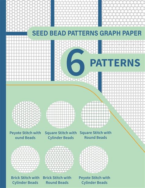 Buy Seed Bead Patterns Graph Paper: Multiple Seed Bead Graph Paper ...