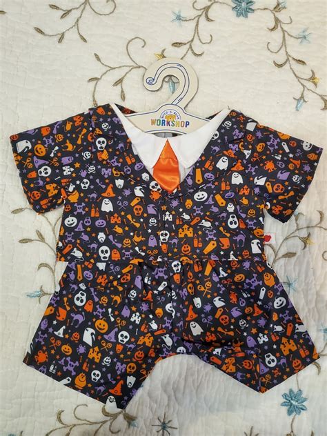 Build A Bear WORKSHOP 2022 Halloween Print 2 Piece Suit New with Tag | eBay