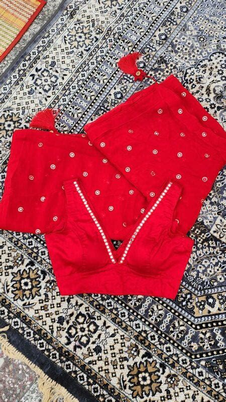 Red Georgette Saree – Myraa