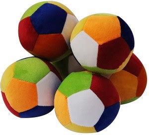 Lehrua Cotton Soft Fiber Kids Playable Plush Stuffed Toy Ball for Kids ...