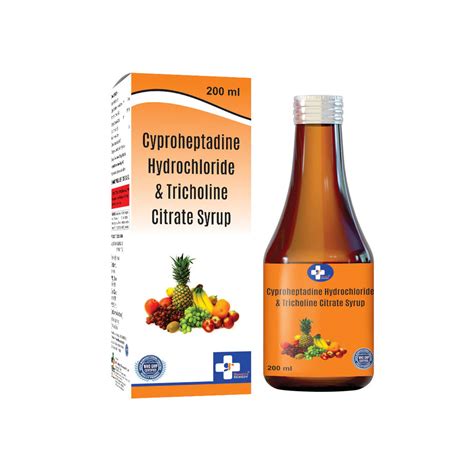 Cyproheptadine 2mg, Tricholine Citrate 275mg & Sorbitol 2gm IP 200ml ...