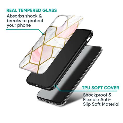 Geometrical Marble iPhone 16 Pro Max Glass Back Cover - Flat 35% Off On ...