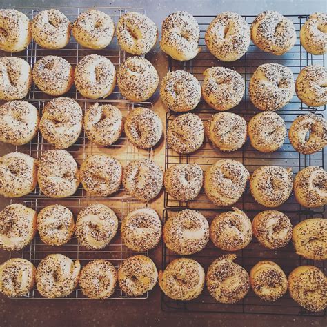 48 hand rolled bagels : r/Bagels