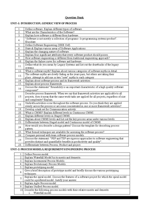 SE Question Bank - Autonomous - 2020 - Question Bank UNIT–1 ...