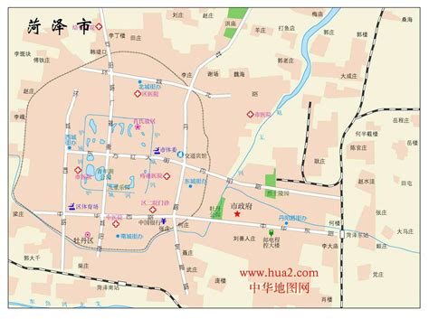 菏泽市市区地图|菏泽市市区地图全图高清版大图片|旅途风景图片网|www.visacits.com