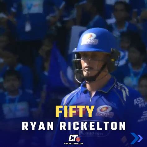 Ryan Rickelton Scores 50 off 25 Balls, Fastest Fifty for Mumbai Indians ...