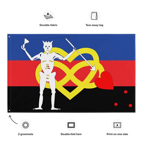 Polyamorous Blackbeard Pirate Flag – Gay Nerd Goods