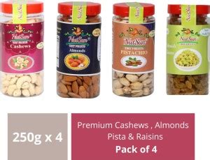NUTSUN Premium High Quality Cashews | Almonds | Pista/Pistachios ...