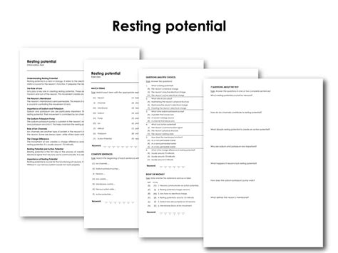 Image result for Resting potential Definition