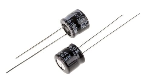 RS PRO | RS PRO 100μF Aluminium Electrolytic Capacitor 35V dc, Radial ...