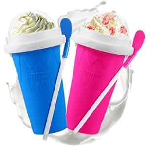 REGNBUE Slushie Maker Cup, 2 Pcs Frozen Magic Slushy Maker, Slushy Cup ...